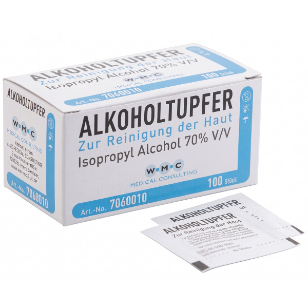 WMC® Alkoholtupfer 70% Isopropylalkohol
