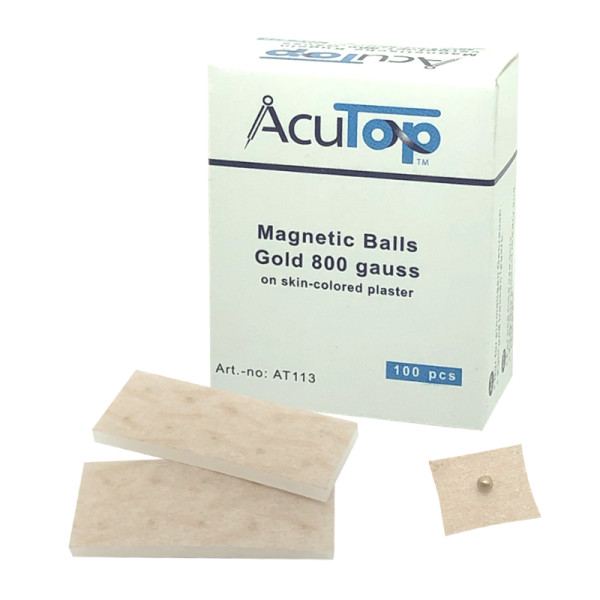 AcuTop® Magnetische Ohrkugeln - Gold - 100 Stück