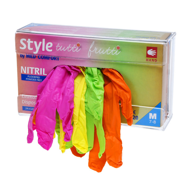 Med-Comfort® STYLE Tutti-Frutti Nitrilhandschuhe puderfrei Offen 96 Stück