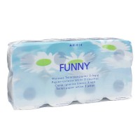 3-lagiges hochweißes Toilettenpapier, 8 Rollen 3-lagiges hochweißes Toilettenpapier, 8 Rollen