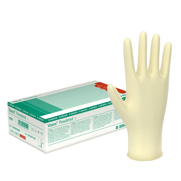 B. Braun Vasco® Powdered Latexhandschuhe 100 Stück