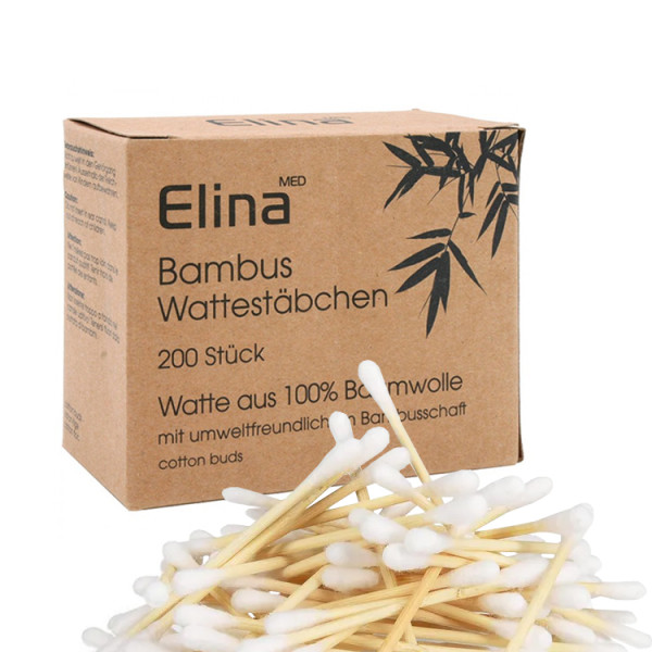 Wattestäbchen Q-Tips mit Bambusschaft