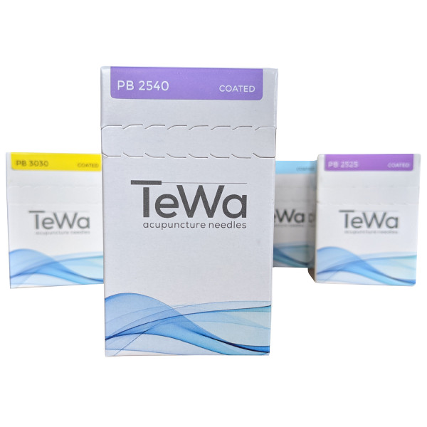 TeWa B-Type Akupunkturnadeln mit Kunststoffgriff - 25 x 40 mm Lila