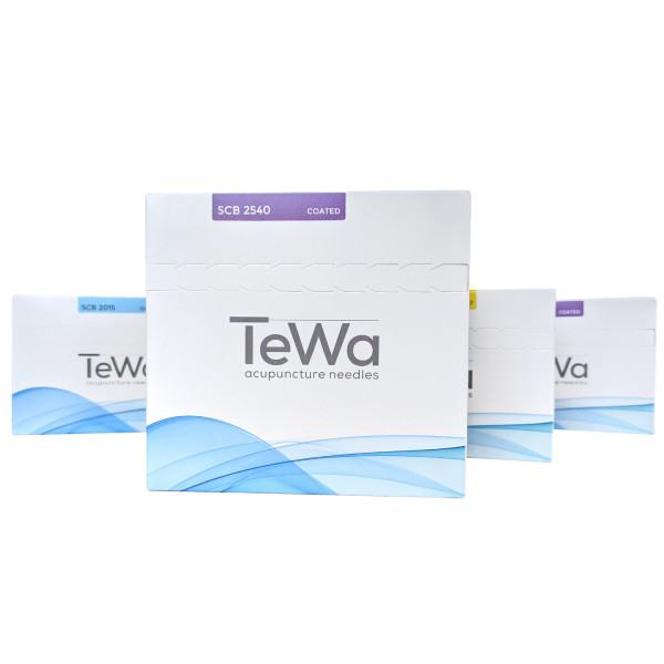 TeWa 5CB Speedpack Akupunktur-Nadeln 25x40 Lila mit Kupfergriff