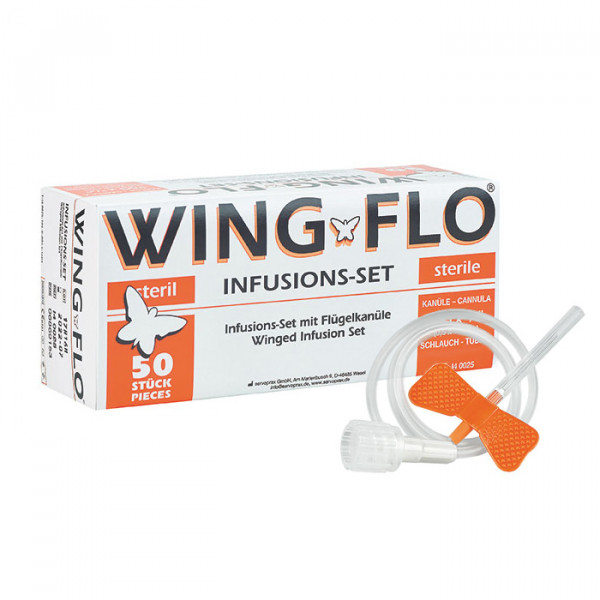 Wing-Flo Perfusionsbestecke Orange 25G