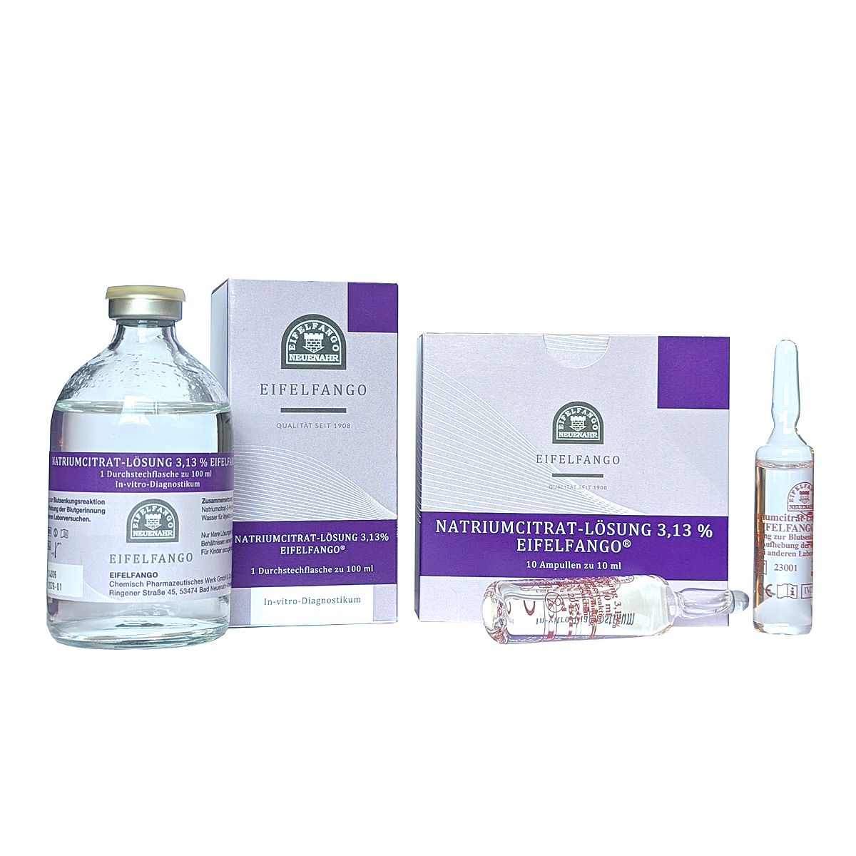 Ratiomed Natriumcitrat 3,13% – 100x 10 Ml Ampullen, Sterile Lösung