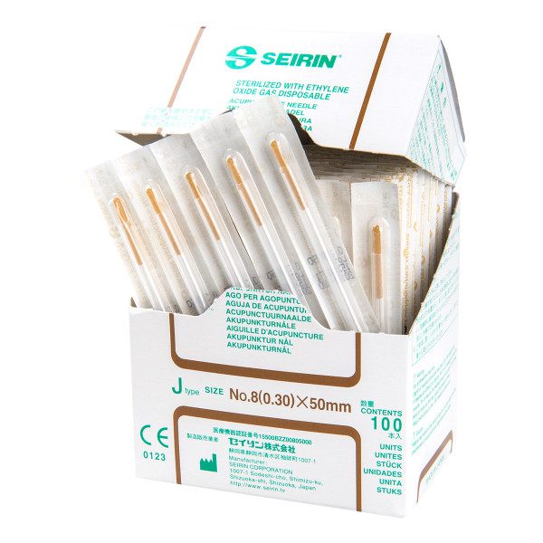 Seirin® J-Type Akupunkturnadeln 0,30x50mm-Braun