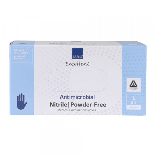 Abena® Nitril-Handschuhe Excellent antimikrobiell Blau