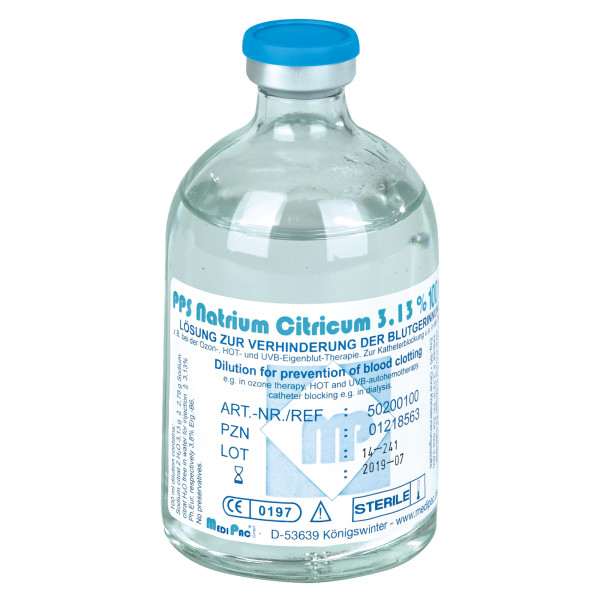 MediPac® PPS Natriumcitrat 3,13% 100 ml Ampulle