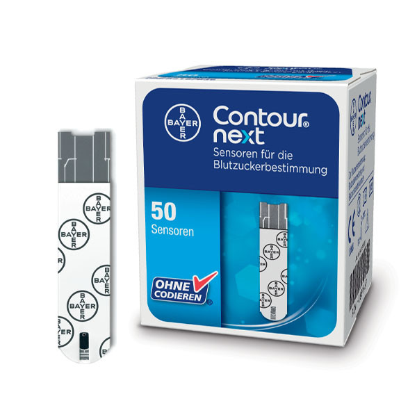 Contour® bext Sensoren. 50 Original Teststreifen von Bayer.