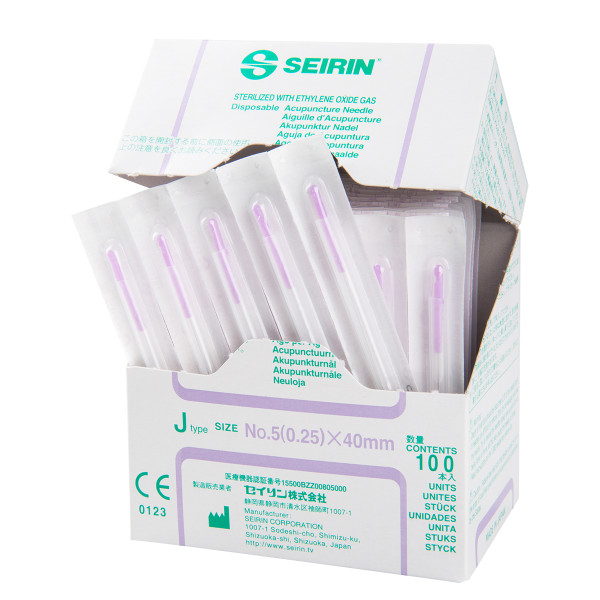 Seirin® J-Type Akupunkturnadeln 0,25x40mm-Violett