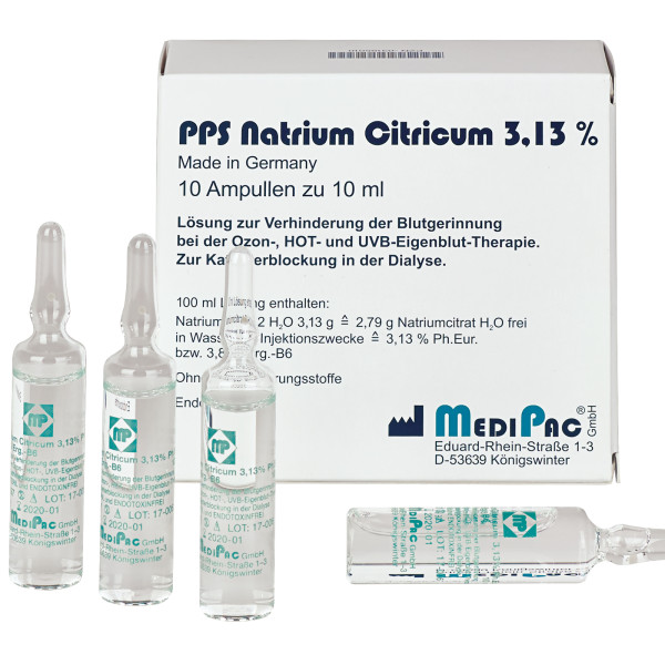 MediPac® PPS Natriumcitrat 3,13% 10 ml Ampullen
