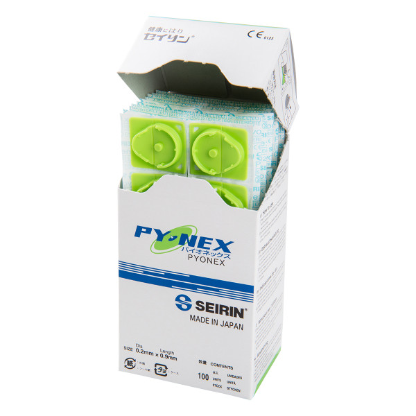 Seirin® Pyonex Dauernadeln Grün - 0,17 x 0,90 mm
