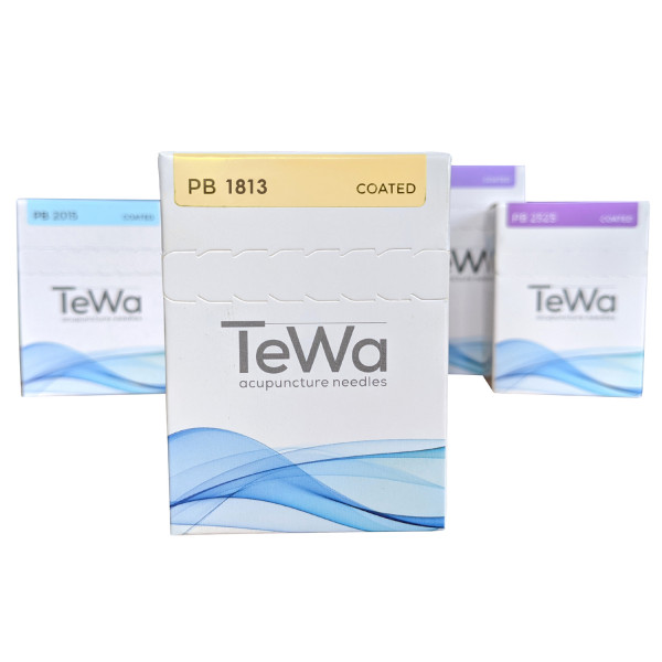 TeWa B-Type Akupunkturnadeln mit Kunststoffgriff - 18 x 13 mm Hellbraun
