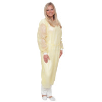 Care&Serve® Infektions-Schutzkittel - teillaminiert mit Strickbündchen GELB Care&Serve® Infektions-Schutzkittel - teillaminiert mit Strickbündchen GELB