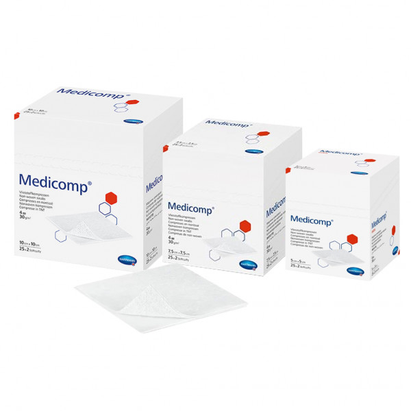 Hartman Medicomp® Vlieskompressen 4-fach steril