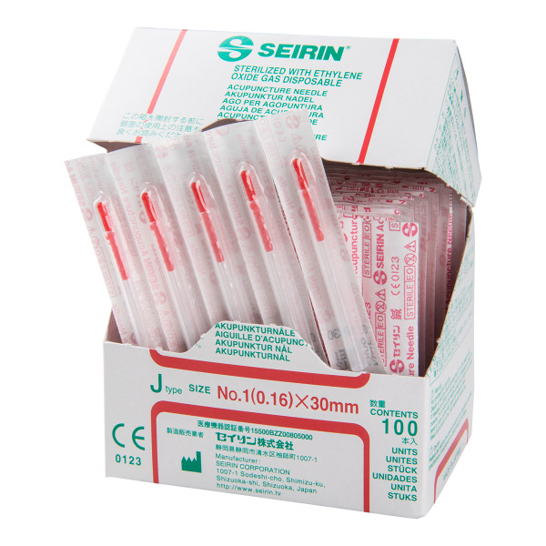 Seirin® J-Type Akupunkturnadeln 0,16x30mm-Rot