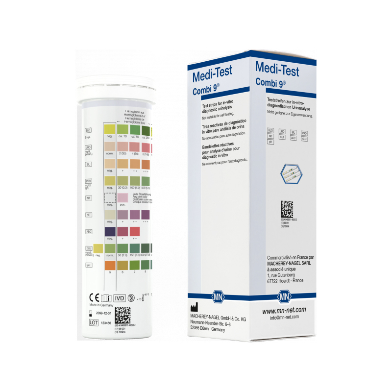 MediTest Combi 9® Urinteststreifen 100 Stück ProPraxis TCM MediTest Combi 9® Urinteststreifen 100 Stück ProPraxis TCM