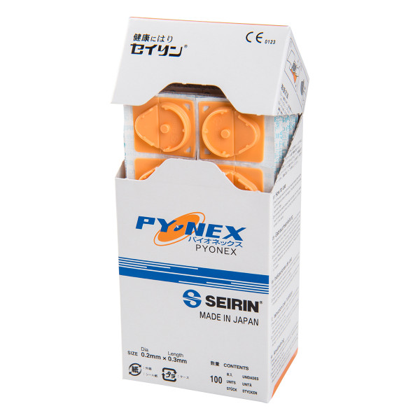 Seirin® Pyonex Dauernadeln Orange - 0,11 x 0,30 mm