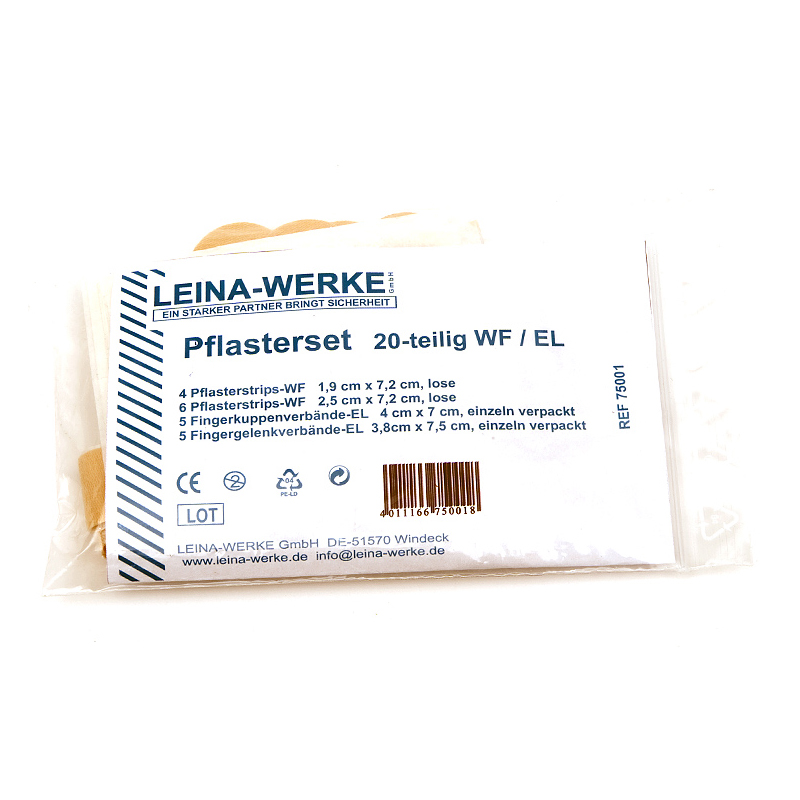 LEINA-WERKE Pflaster-Set - wasserfest, elastisch, 20 Teile, ProPraxis TCM  & Praxisbedarf