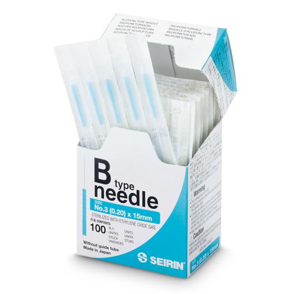 SEIRIN ® B-Typ 0,20 x 15 mm - Blau - 100 Stück