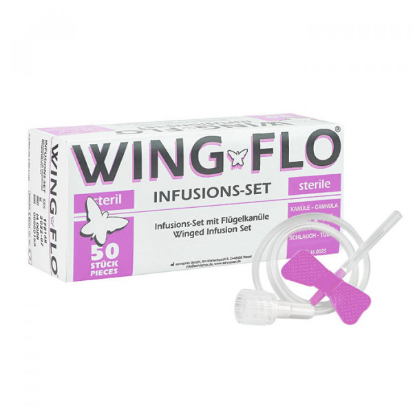 Wing-Flo Perfusionsbestecke Rosa 18G