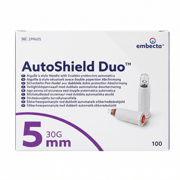 embecta™ Duo Safety Sicherheits-Penkanüle 5 mm - 30G